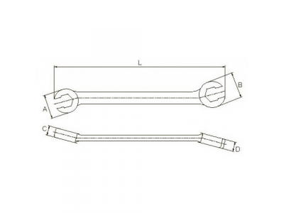 Ключ разрезной 1/4" x 5/16" от LICOTA Ключ разрезной 1/4" x 5/16"