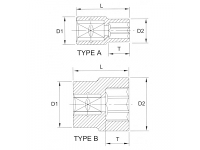 Головка торцевая 12гр. 3/8" 10мм от LICOTA Головка торцевая 12гр. 3/8" 10мм