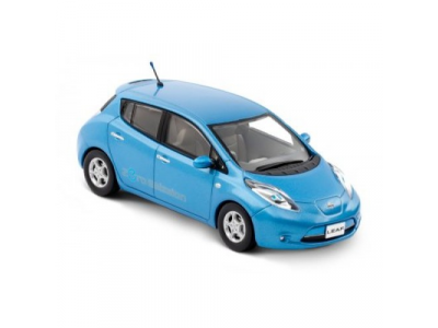 Модель автомобиля Nissan Leaf, Blue, артикул 999ZEOBU00 от NISSAN Модель автомобиля Nissan Leaf, Blue, артикул 999ZEOBU00